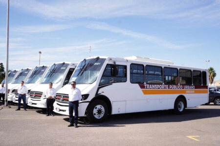 Ponen en operación 13 nuevas unidades del transporte público en Ciudad Obregón