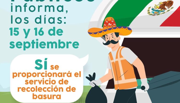Servicios Públicos Garantizará La Recolección De Basura Durante Las Fiestas Patrias