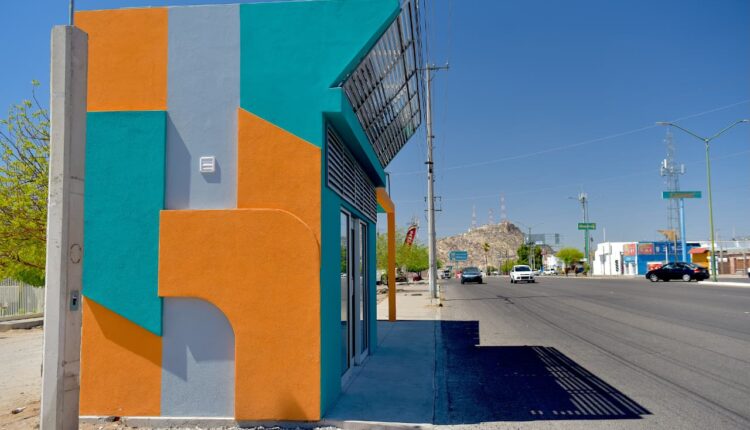 Paradas de transporte en Hermosillo ofrecen seguridad