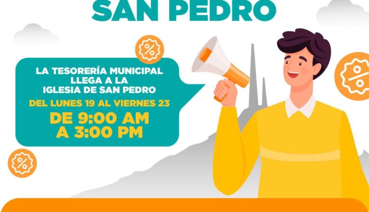 Atenderá módulo Tesorería Municipal en San Pedro El Saucito